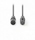 NEDIS COTG15010GY200 Balanced XLR Audio Cable XLR 3-Pin Male - XLR 3-Pin Female