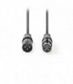 NEDIS COTG15010GY200 Balanced XLR Audio Cable XLR 3-Pin Male - XLR 3-Pin Female