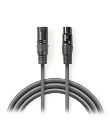 NEDIS COTG15010GY200 Balanced XLR Audio Cable XLR 3-Pin Male - XLR 3-Pin Female
