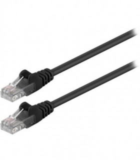68643 CAT 5e U/UTP PATCH CABLE 0.5m BLACK
