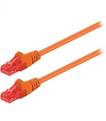 95253 CAT 6 U/UTP PATCH CABLE CCA 0.25m ORANGE