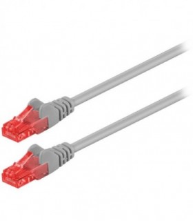 68434 CAT 6 U/UTP PATCH CABLE CCA 0.5m GREY
