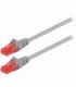 68439 CAT 6 U/UTP PATCH CABLE CCA 1m GREY