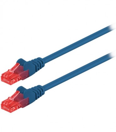 68432 CAT 6 U/UTP PATCH CABLE CCA 0.5m BLUE