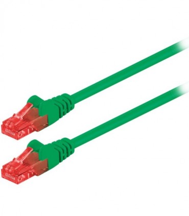 68440 CAT 6 U/UTP PATCH CABLE CCA 1m GREEN