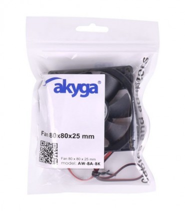 AKYGA AW-8A-BK FAN 80MM BLACK
