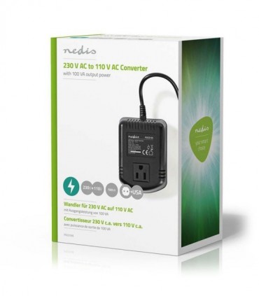 NEDIS POCO105 Power Converter 230 V AC - 110V AC 100 W Earthed USA Output