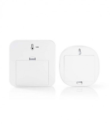 NEDIS ALRMMW20WT Home Security Motion Detector Chime 8 Ringtones Signals with li
