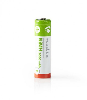 NEDIS BANM20HR64B Rechargeable Ni-MH Battery AA, 1.2V, 2000 mAh, 4 pieces, Blist