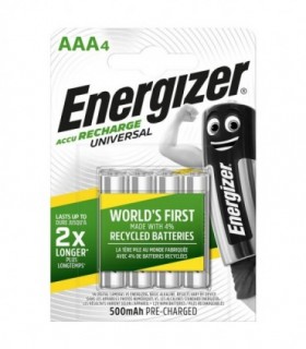 ENERGIZER AAA-HR03/500mAh/4TEM UNIVERSAL RECHARGEABLE F016555