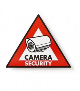 NEDIS STCKWC105 Warning Sticker Camera Security symbol Set of 5 pieces